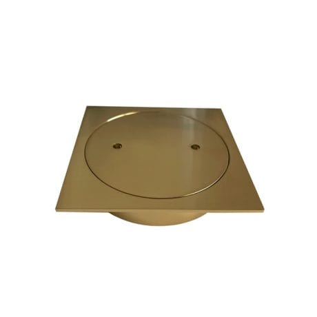 CLEAR OUT Floor Waste, Brushed Gold 110mm