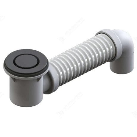 ART Bath Pop Down Waste with Connector, Matte Black