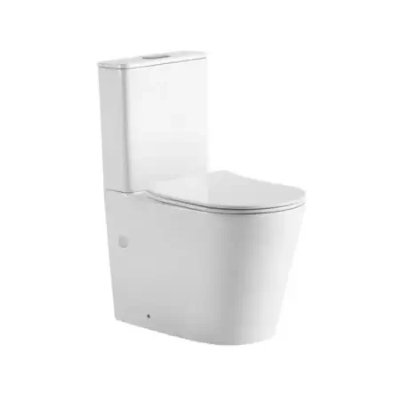 ZERO Extra High Rimless Tornado Flushing Wall Faced Toilet Suite