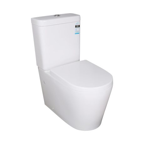 KASEY Toilet Suite with S-Trap, Gloss White