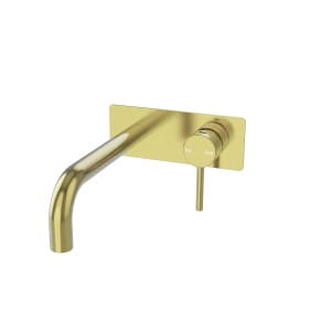 ROXI Wall Mixer & Spout, Brushed Gold