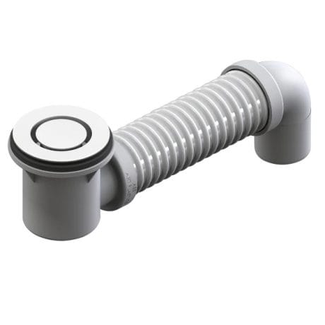 ART Bath Pop Down Waste with Connector, White