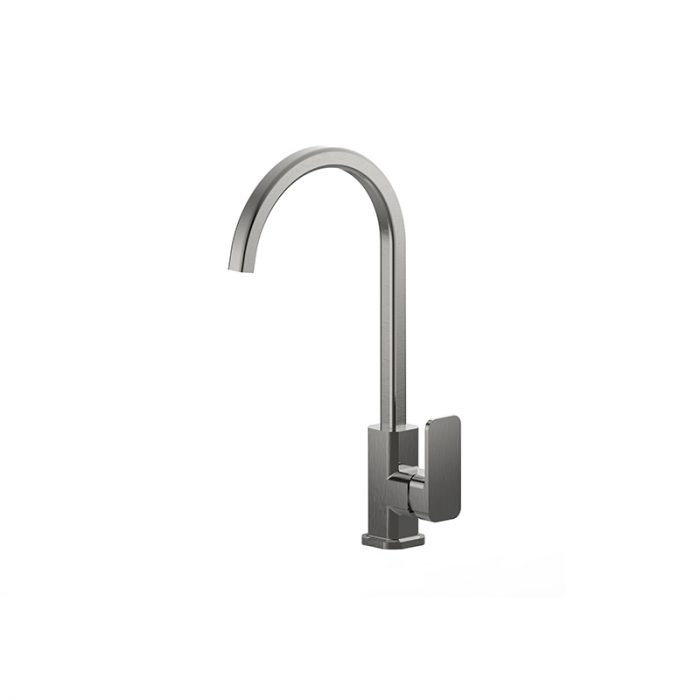 KASTEN Gooseneck Sink Mixer, Brushed Nickel