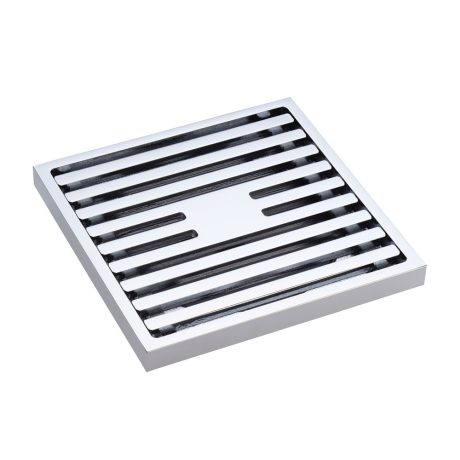 SLIM MODERN Floor Grate, Chrome 88mm