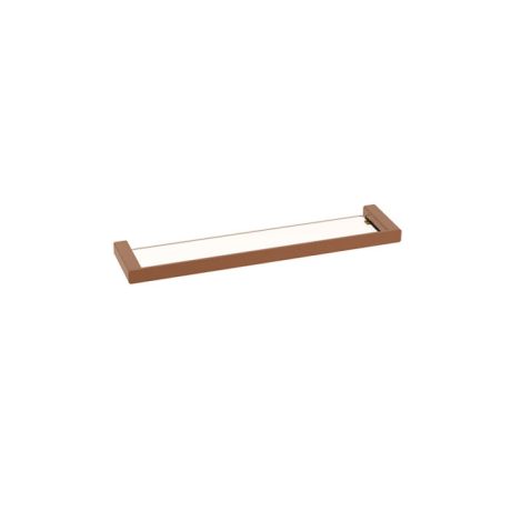 KASTEN Glass Shelf, Brushed Bronze