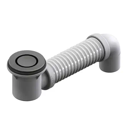 ART Bath Pop Down Waste with Connector, Gun Metal