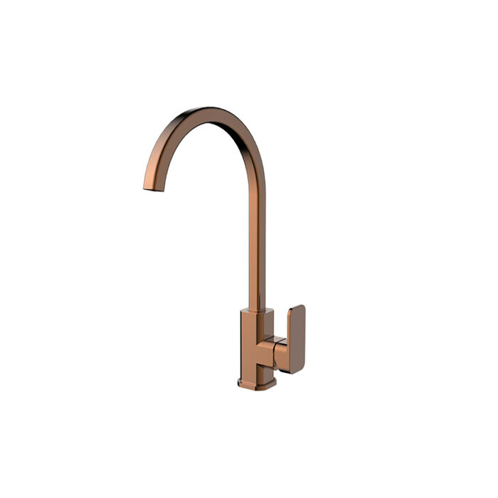 KASTEN Gooseneck Sink Mixer, Brushed Bronze