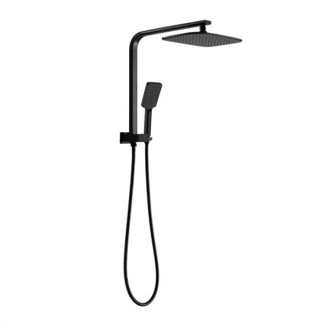 KASTEN 2 in 1 Short Shower, Overhead Rain Head, Matte Black