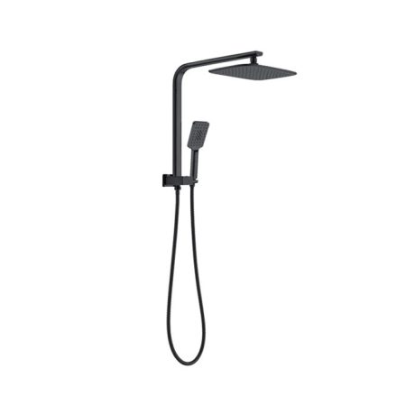 KASTEN 2 in 1 Short Shower, Overhead Rain Head, Gun Metal