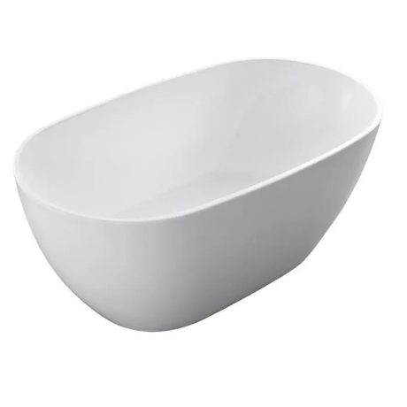 Stella Freestanding Oval Bath, Matte White