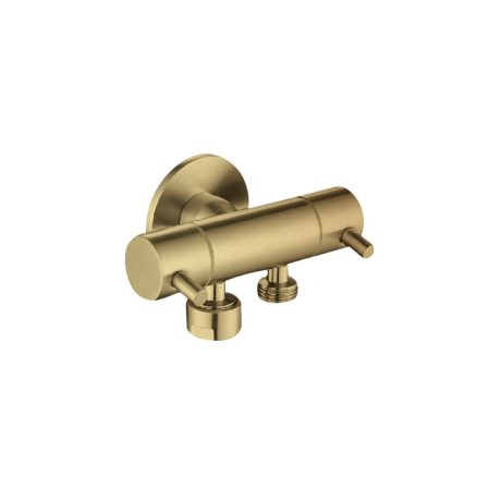 Dual Control Mini Cistern Cock, Brushed Gold