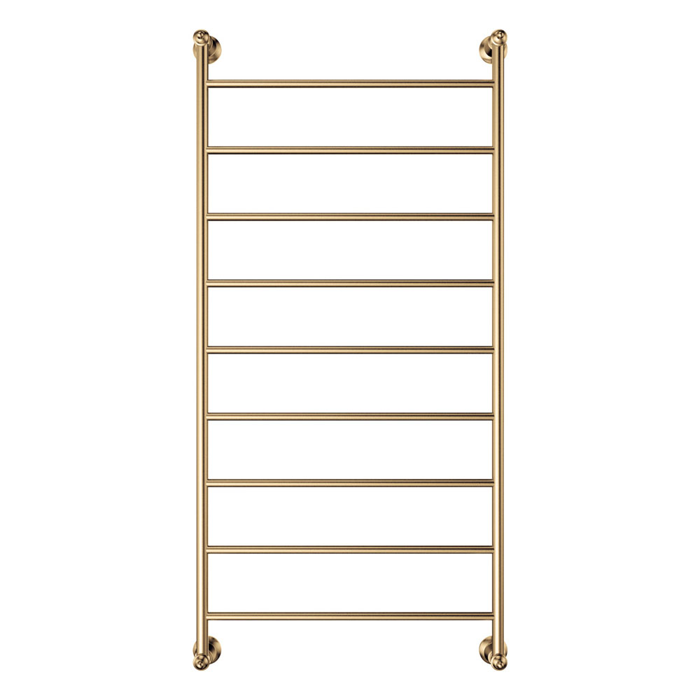 LILLIAN Heated Towel Ladder, Brushed Gold 1200mm