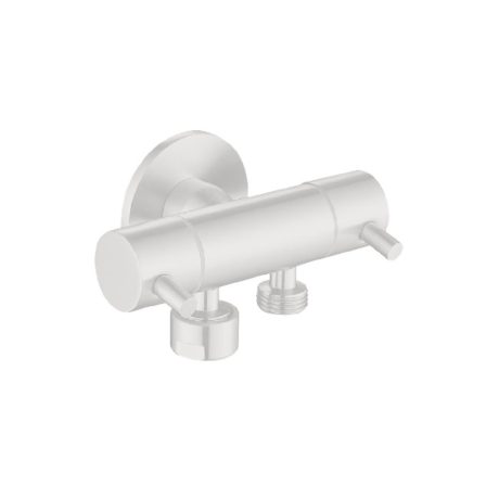 Dual Control Mini Cistern Cock, Matte White