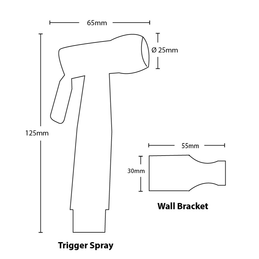 Trigger Spray with Reinforced Hose/Dual Check Valve, Matte Black - Image 2