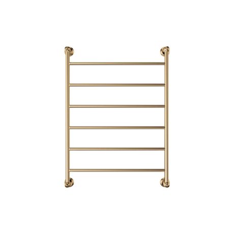 LILLIAN Heated Towel Ladder, Brushed Gold 800mm
