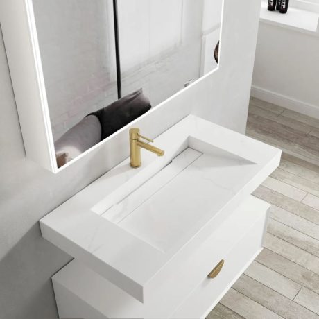 MOONLIGHT Solid Surface Top 0900mm