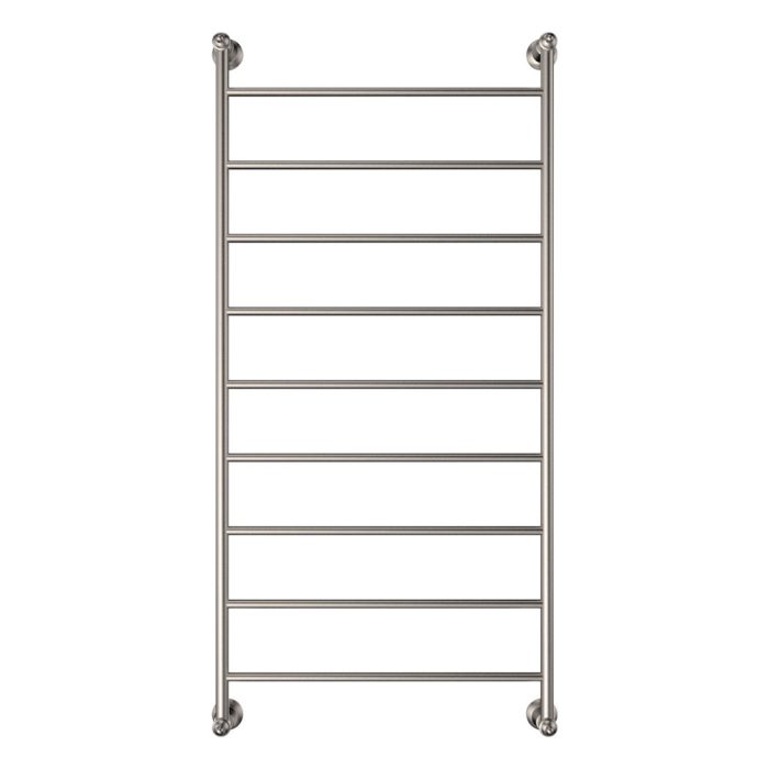 LILLIAN Heated Towel Ladder, Brushed Nickel 1200mm