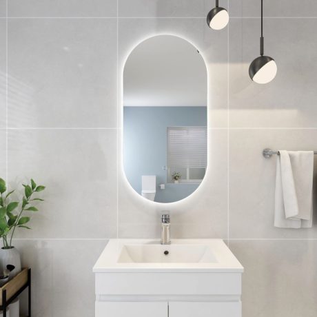 LED Oval Mirror Back Lit 450 X 900mm