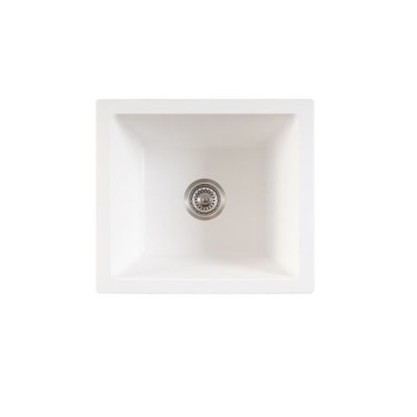 BELLEVUE Small Rectangular Sink, Matte White