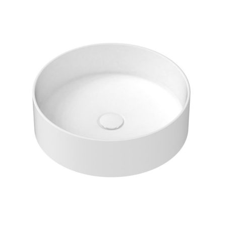 ROBBIE Above Counter Round Basin, Gloss White