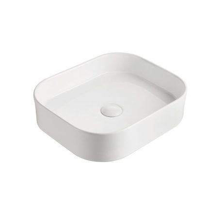 LOUIE Above Counter Rectangle Basin, Matte White