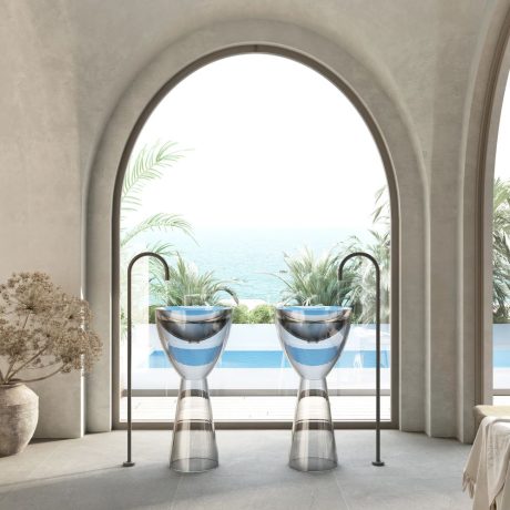Wow Translucency Pedestal Basin, Crystal Clear