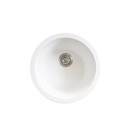 BELLEVUE Round Sink, Matte White