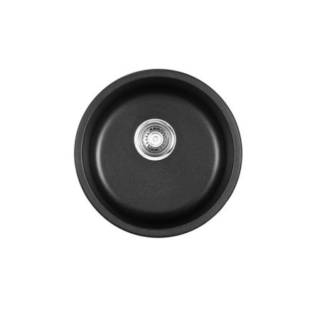BELLEVUE Round Sink, Matte Black