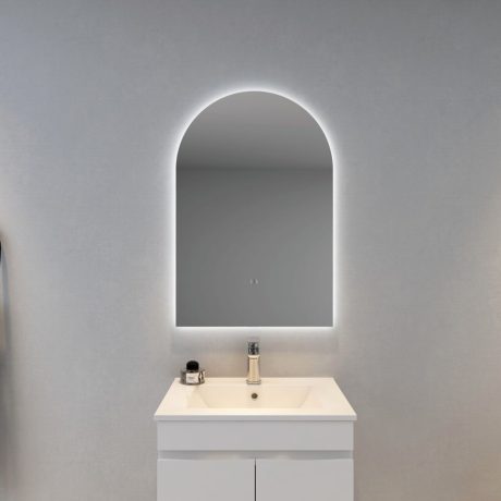 LED Arch Mirror Back Lit 600 X 900mm