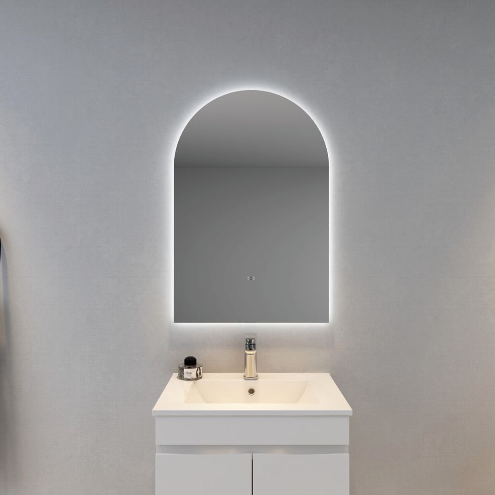 LED Arch Mirror Back Lit 600 X 900mm