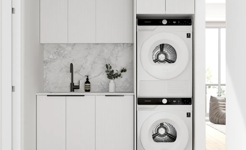 Laundry cabinets