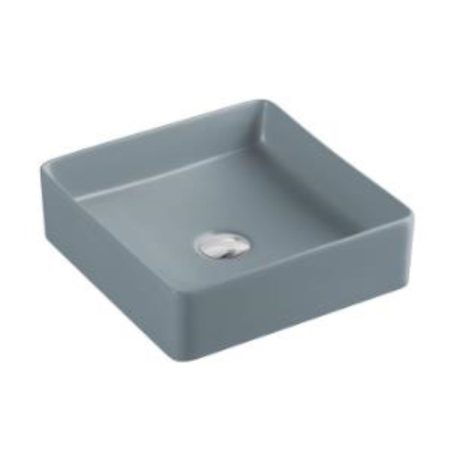 Above Counter Square Basin, Matte Grey 360mm