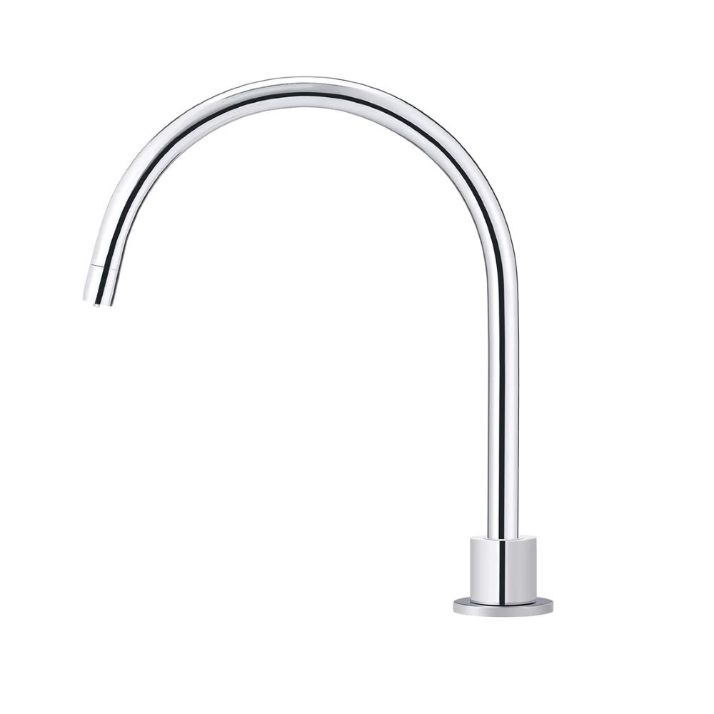 Round Gooseneck High-Rise Swivel Hob Spout, Chrome - Image 3