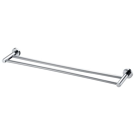 CHOICE Round Double Towel Rail, Chrome 800mm