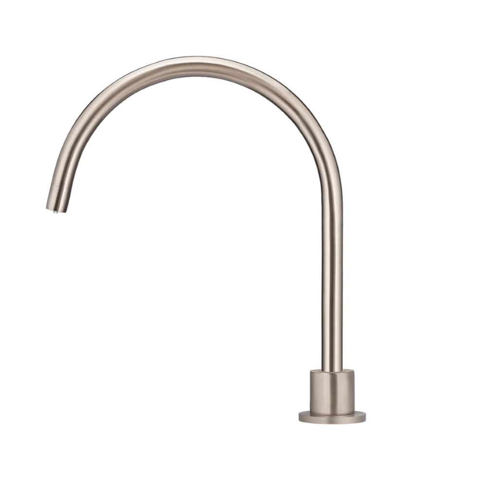 Round Gooseneck High-Rise Swivel Hob Spout, Champagne - Image 2