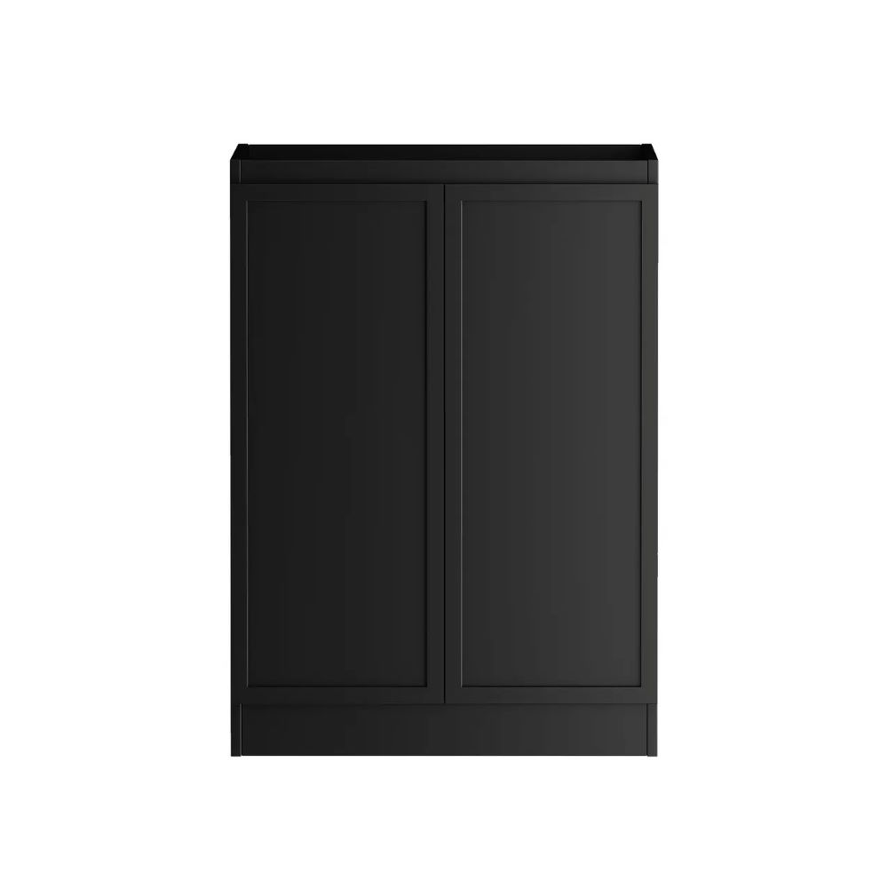 Hampshire Laundry 415 Black Wall Cabinet, Matte Black
