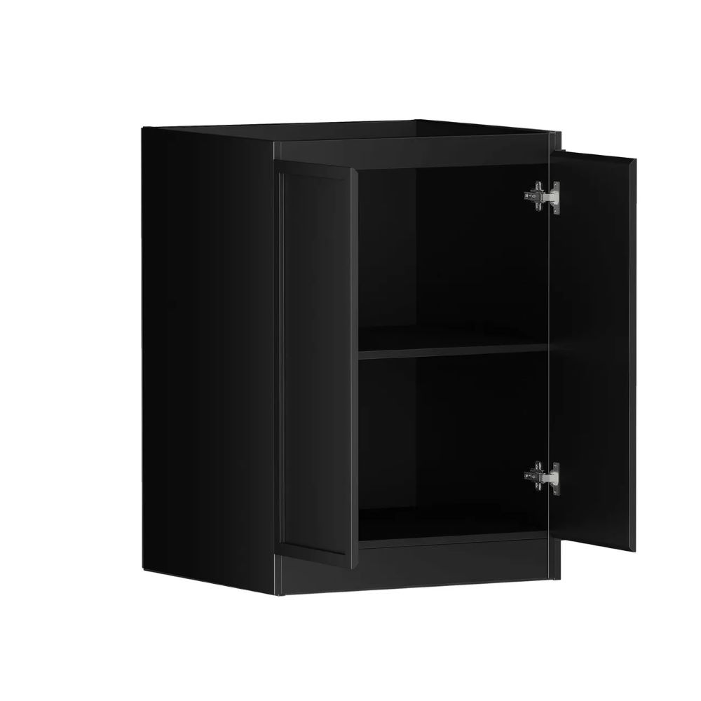 Hampshire Laundry 415 Black Wall Cabinet, Matte Black - Image 2
