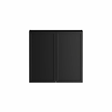 Hampshire Laundry 630 Black Wall Cabinet, Matte Black