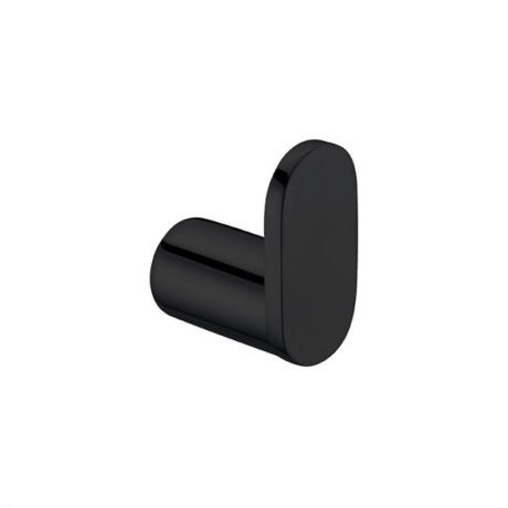 SS RUND Robe Hook, Matte Black