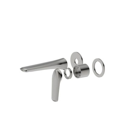 BERLIN Wall Basin/Bath Mixer with Spout Trim Kit, Chrome