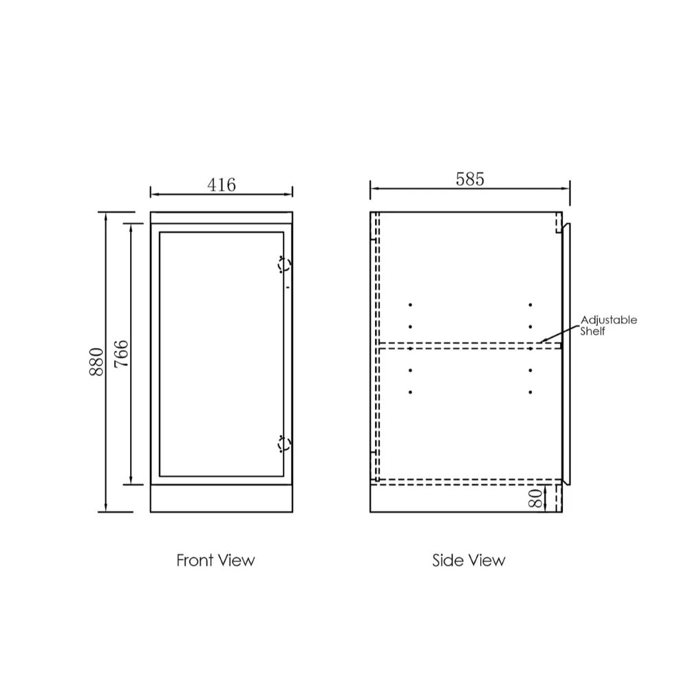 Hampshire Laundry 415 White Base Cabinet, Matte White - Image 3