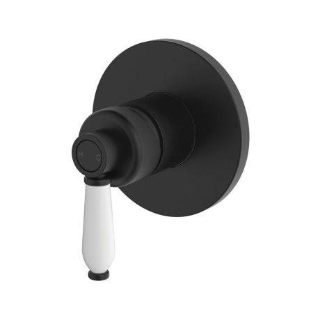 ELEANOR Wall Mixer, Matte Black / Ceramic