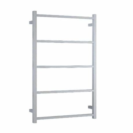 THERMO GROUP Straight Square Non-Heated Ladder Towel Rail, Stainless Steel