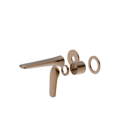 BERLIN Wall Basin/Bath Mixer with Spout Trim Kit, Brushed Bronze