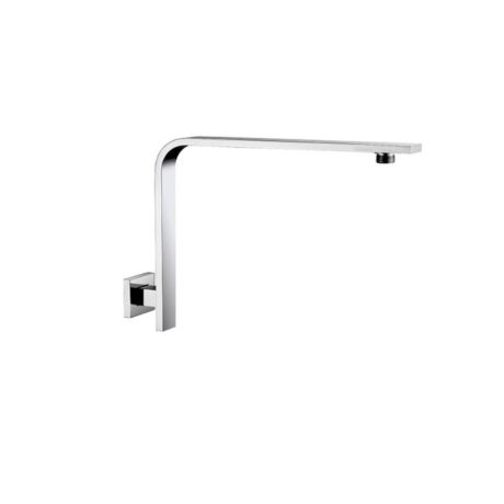ECKIG Square Curve Wall Shower Arm, Chrome