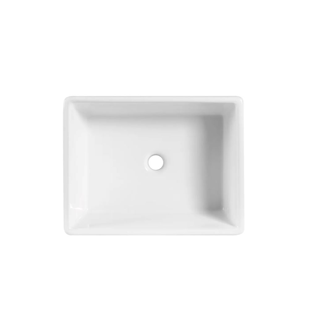 Essentials Butler Sink/Basin, Gloss White 530x395x200mm - Image 2