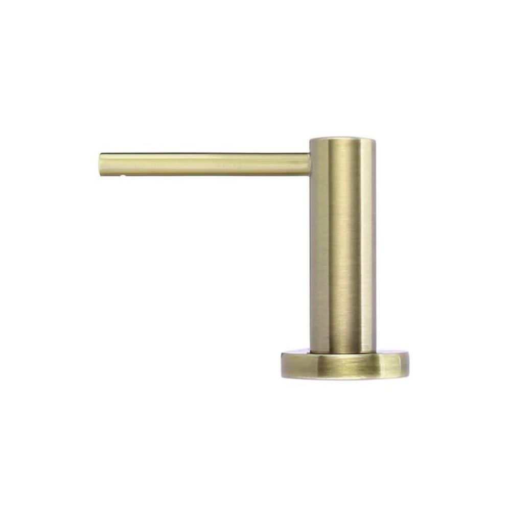 Round Soap Dispenser, PVD Tiger Bronze