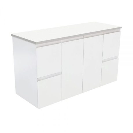 KSWM Wall Hung Cabinet Only Vanity, Gloss White 1200mm
