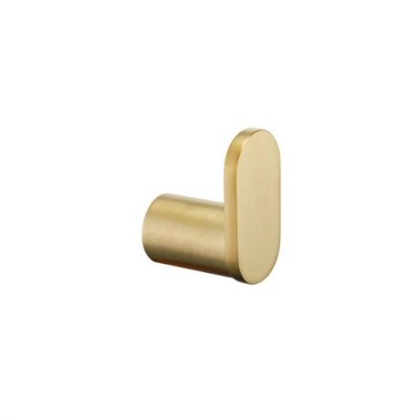 SS RUND Robe Hook, Brushed Gold