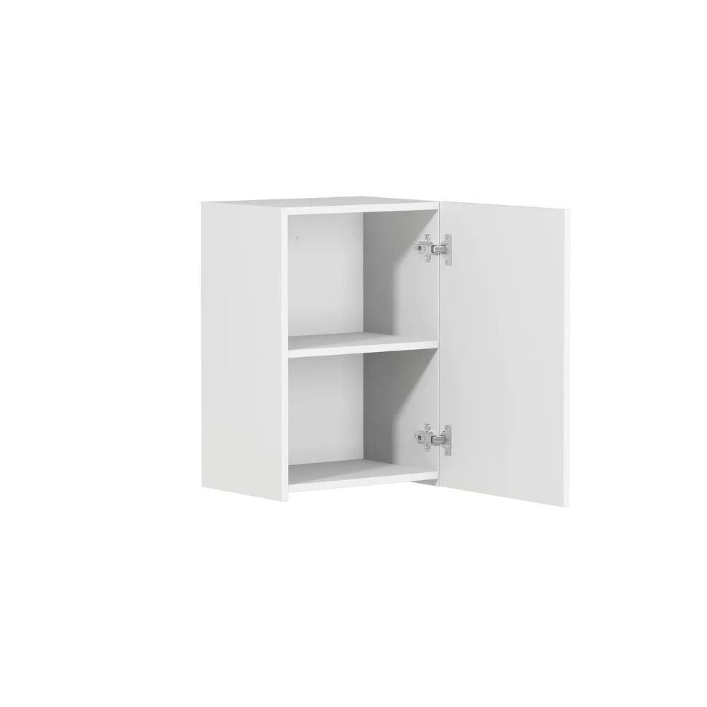 Hampshire Laundry 415 Black Wall Cabinet, Matte White - Image 2